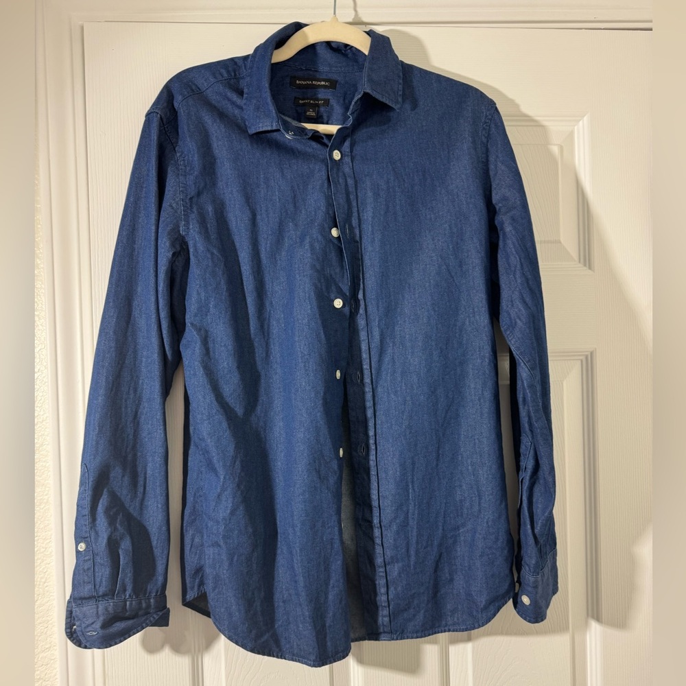 Banana Republic denim button down shirt